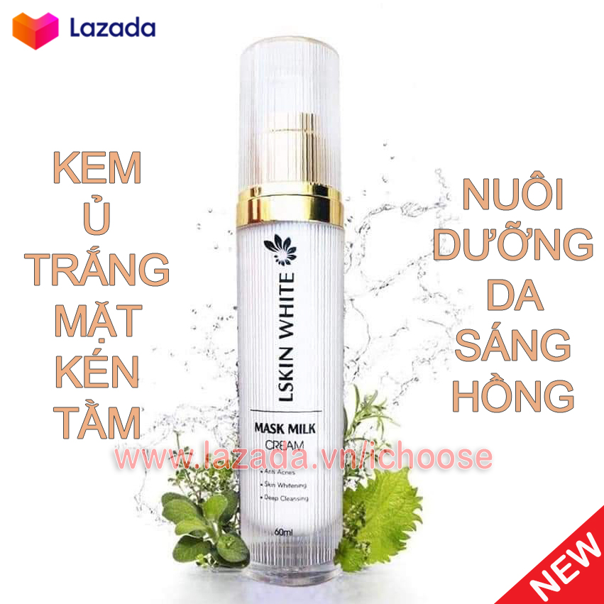 [HCM]Ủ trắng kén tằm Lskin White 60ml