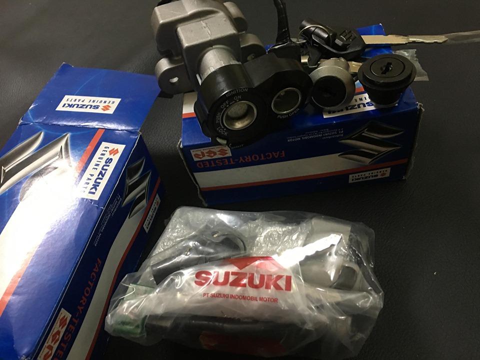 Bộ Ổ Khoá Zin Trước & Sau - Satria Fi, Raider Fi - 37102-12880-000 -  ACR DOHC SHOP