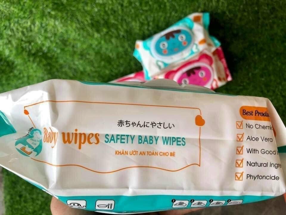[HCM]Combo 3 bịch khăn ướt Baby wipes 100 tờ