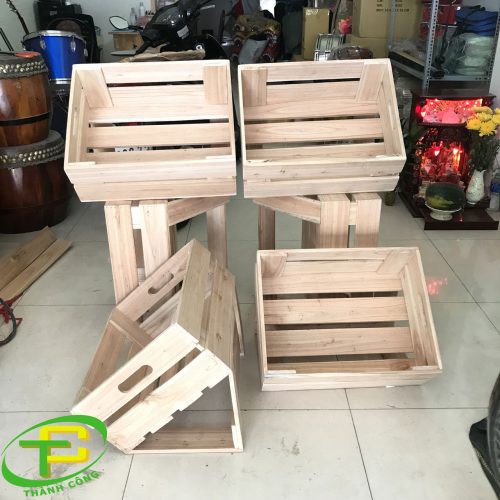 KỆ GỖ TRƯNG BÀY TRÁI CÂY