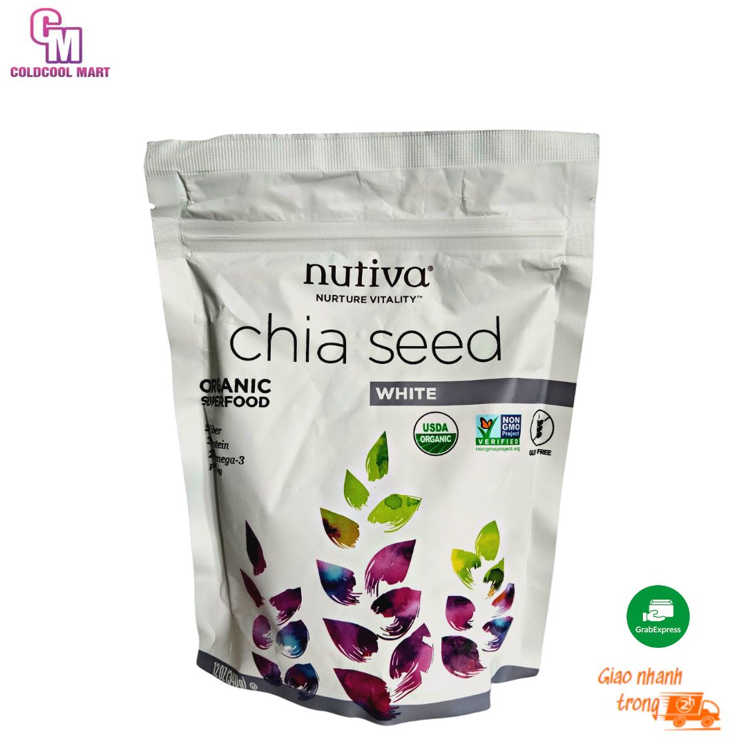 Hạt chia seed trắng nutiva 340g