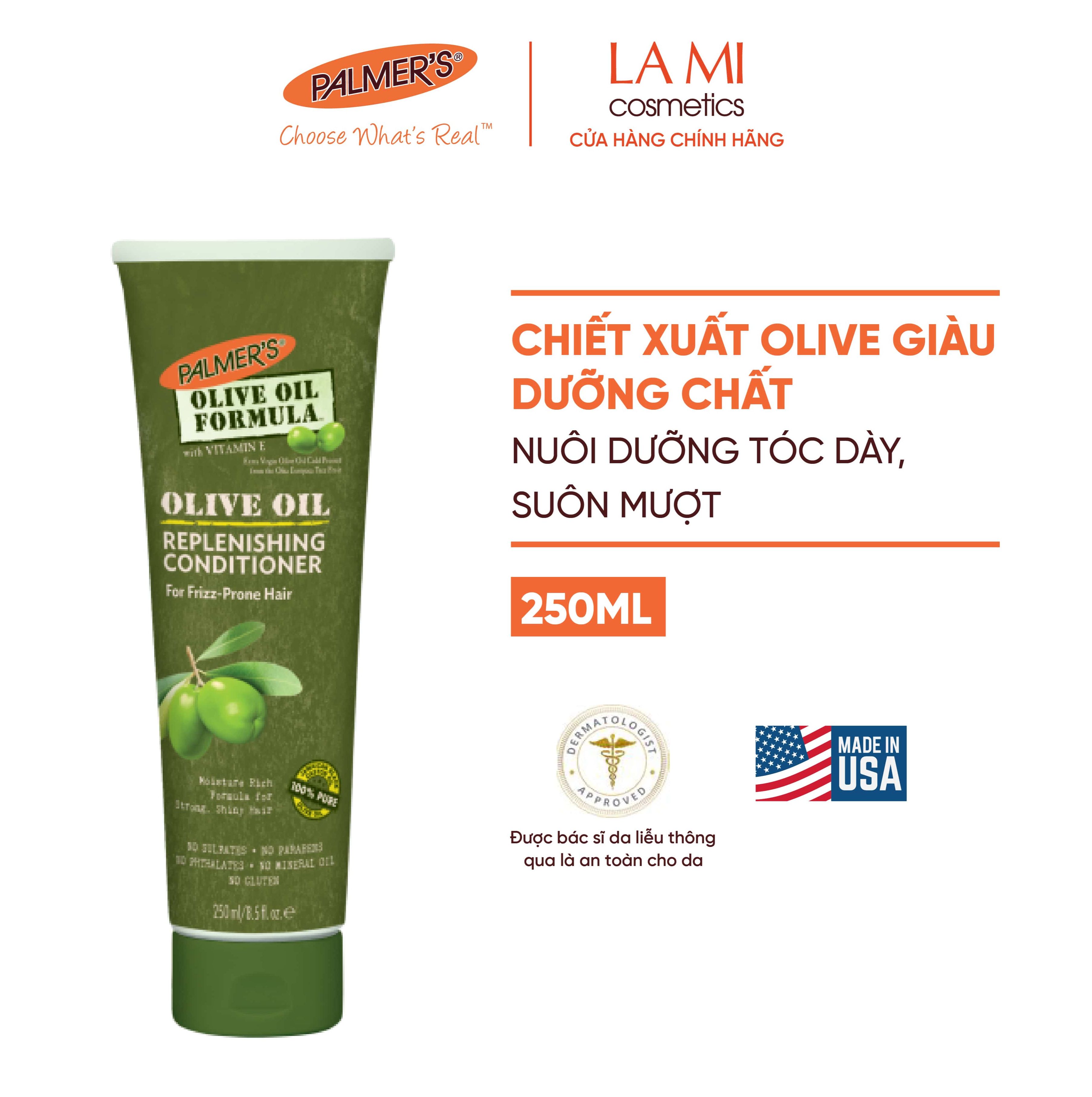[14/02/25] Dầu xả dưỡng tóc Olive Palmer's 250ml