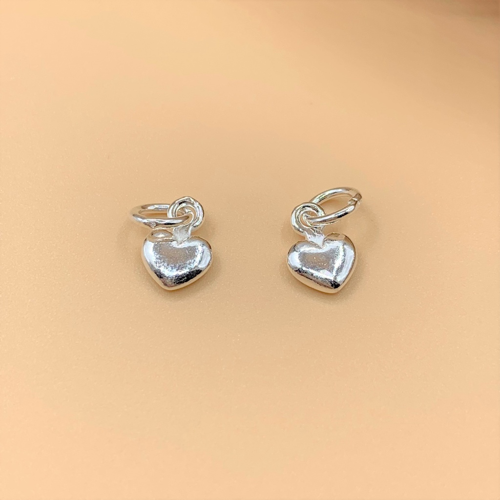 Charm móc treo hình trái tim cỡ nhỏ - Charm Bạc 925 - Mã CB710