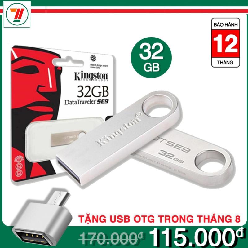 Bảng giá Bảo hành 12 tháng - USB 32G kingston kim loại màu bạc tặng OTG Phong Vũ