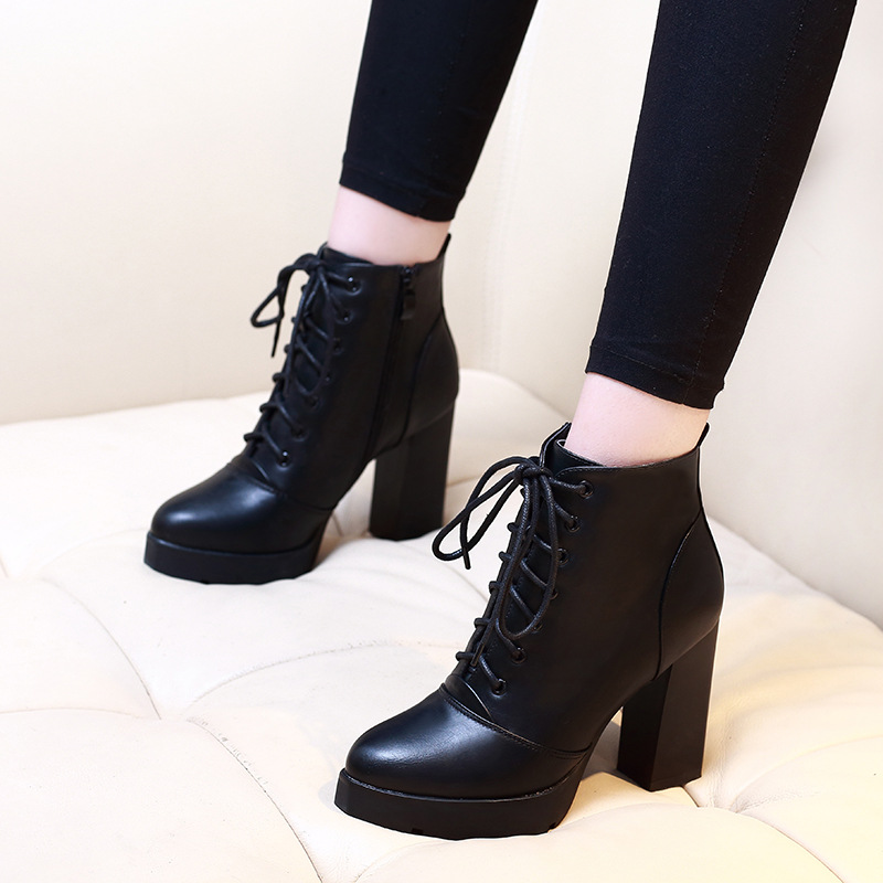 Boot cột dây cao gót 10cm SÀNH ĐIỆU GBN05- có size 40