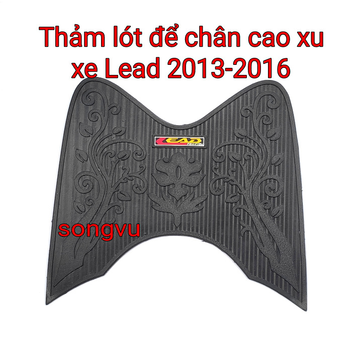 Thảm lót cao su để chân xe Lead các đời
