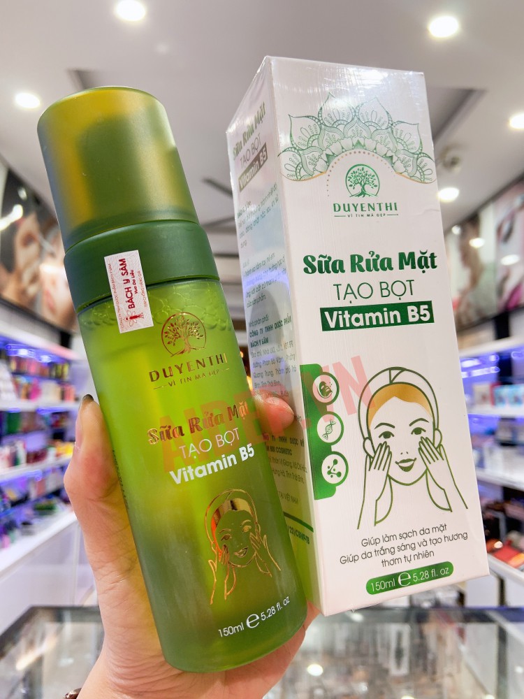 Sữa Rửa Mặt Tạo Bọt Vitamin B5 Bách Y Sâm 150ml ( Mẫu Mới ) - Aidep