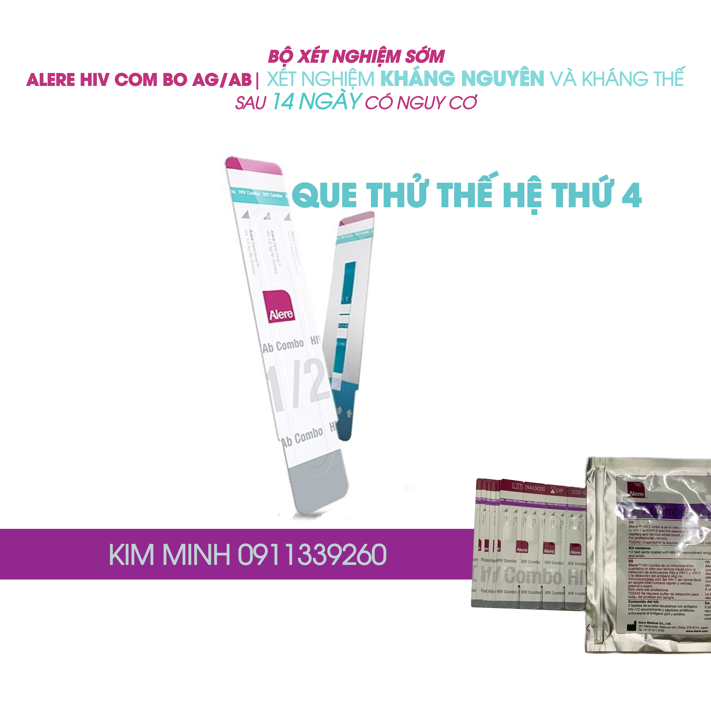 HCMBộ test HIV 14 ngày Alere HIV COMBO