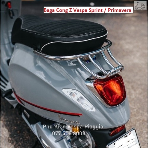 Baga cong z vespa sprint primavera lx s gts gtv trắng inox