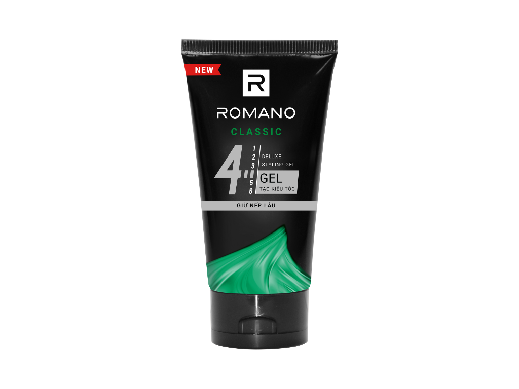 Gel Vuốt Tóc Romano Classic Cứng Vừa số 4 - 150gr