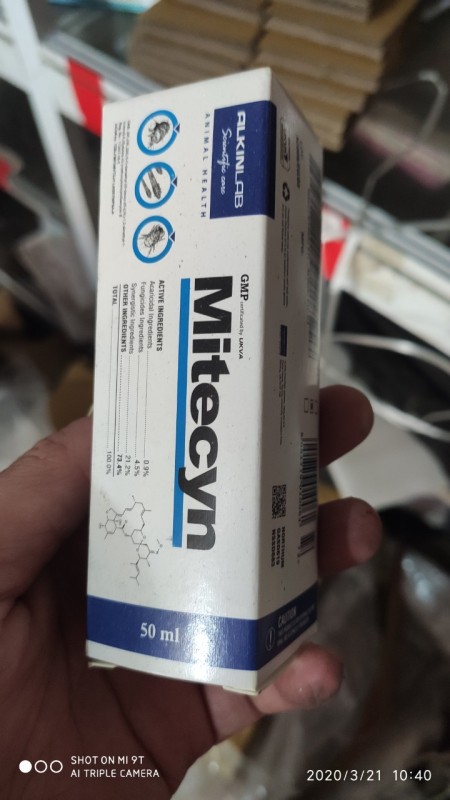 Dung dịch xịt viêm da, nấm, ghẻ và phục hồi tổn thương da Mitecyn - chai 50ml