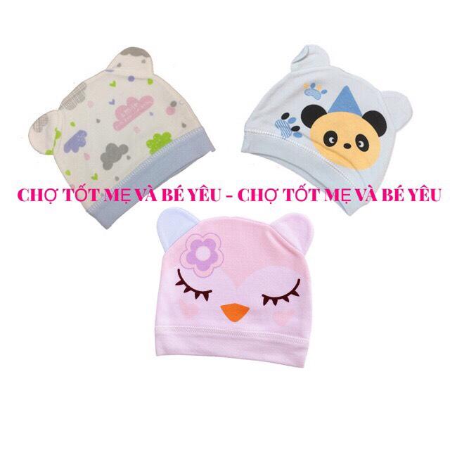 [HCM]NÓN CHO BÉ SƠ SINH COTTON MỀM MẠI