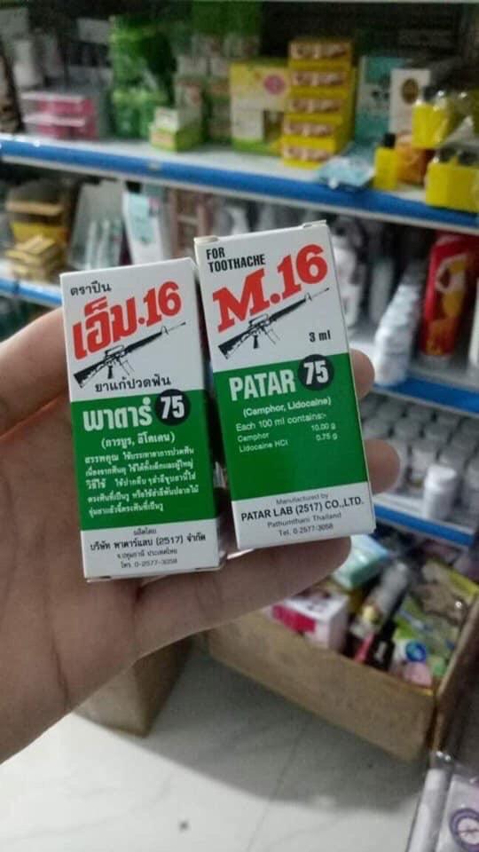 [HCM]Dầu PATAR 75M.16 trị đau nhức răng Thái Lan