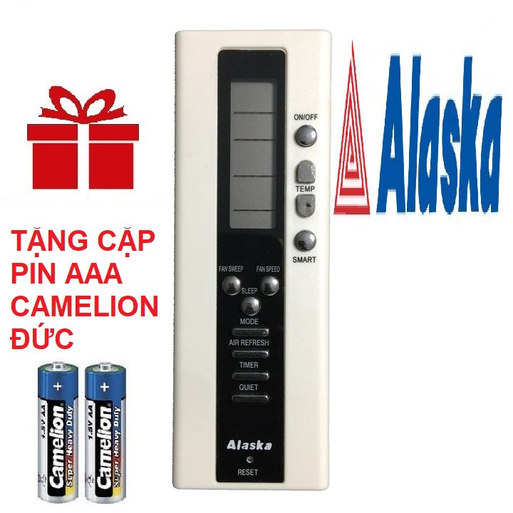 Remote máy lạnh alaska mẫu 2 - điều khiển điều hòa alaska mẫu 2