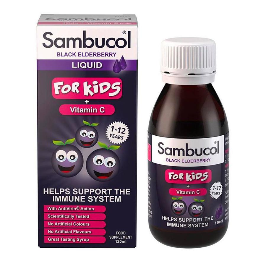 Siro tăng đề kháng Sambucol Anh 120ml