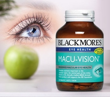 (Mẫu mới) - Bổ mắt Blackmores Macu-Vision của Úc 150 Viên