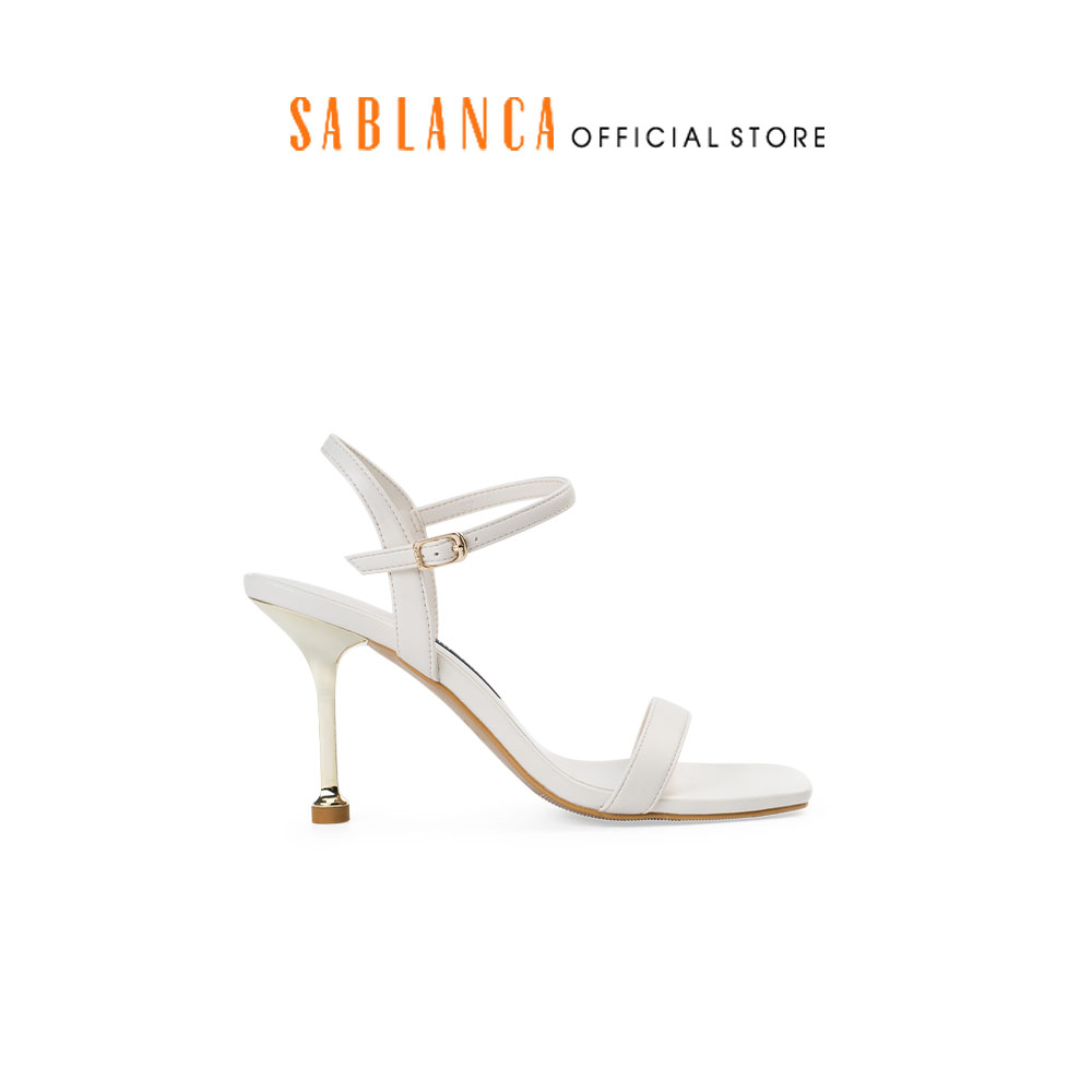 Giày cao gót 7cm mũi vuông quai ngang kiểu dáng trẻ trung Gigi Strappy Heels SABLANCA SN0183