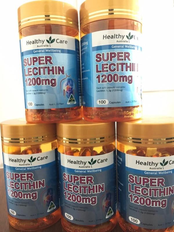 Viên Uống Mầm Đậu Nành Super Lecithin 1200mg Healthy Care 100 Viên nhập khẩu
