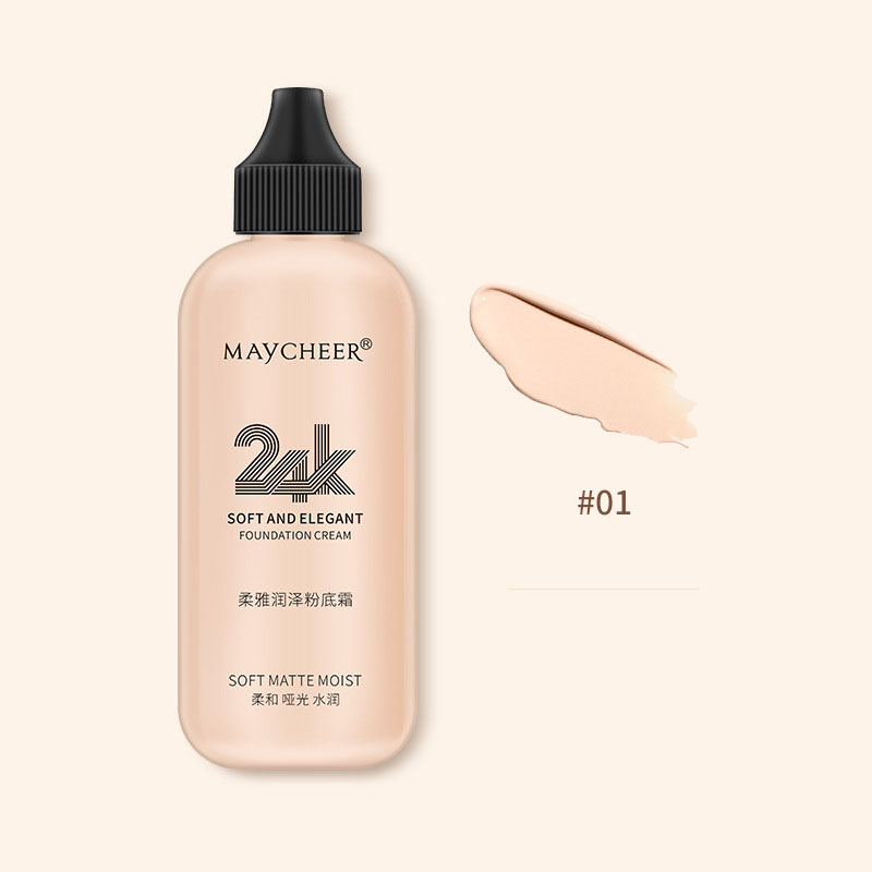 Kem nền MAYCHEER 24k Soft matte moist - kem nền dạng lỏng mỏng nhẹ, kiềm dầu lâu trôi