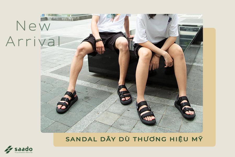 [HCM]Giày Sandal Nam Saado Black Wolf BE03