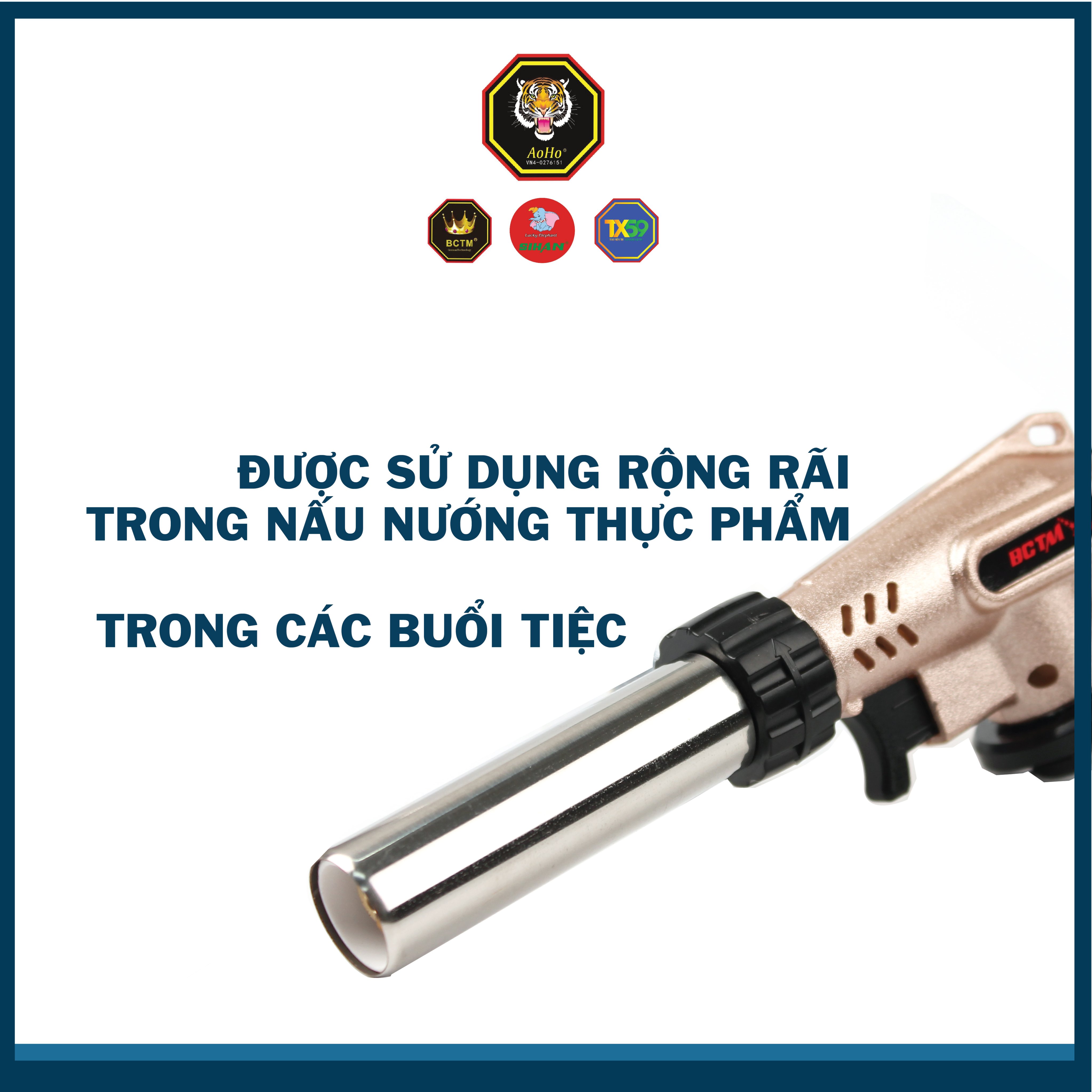 Đầu Khò Bình Gas Mini 906 Cao Cấp - Màu Kem