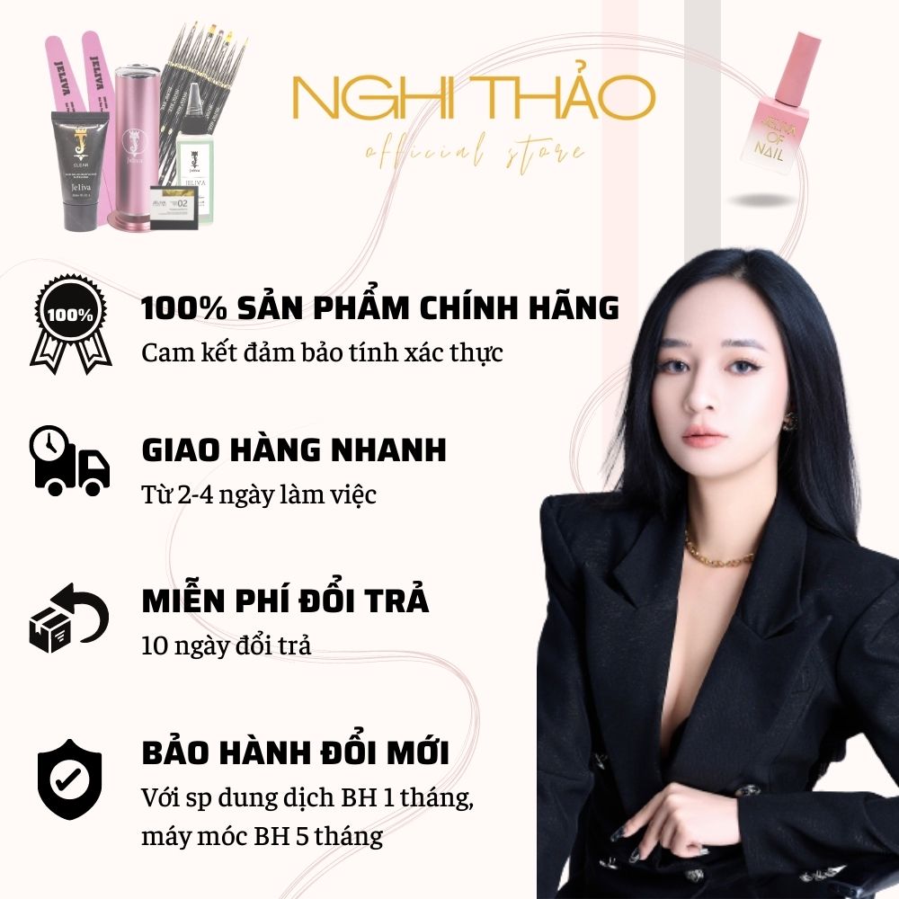 Giấy form móng đắp gel bột Nghi Thảo