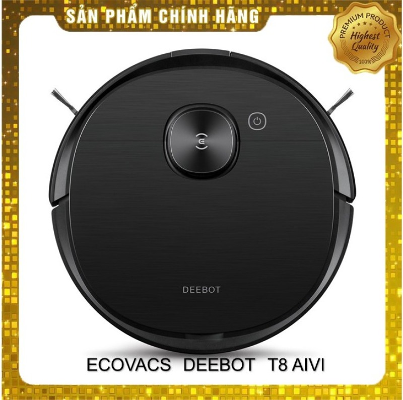Robot hút bụi lau nhà Ecovacs Deebot T8 Aivi- Hàng mới nguyên seal 100%- Tặng app Ecovacs home- Giọng nói robot tiếng Việt