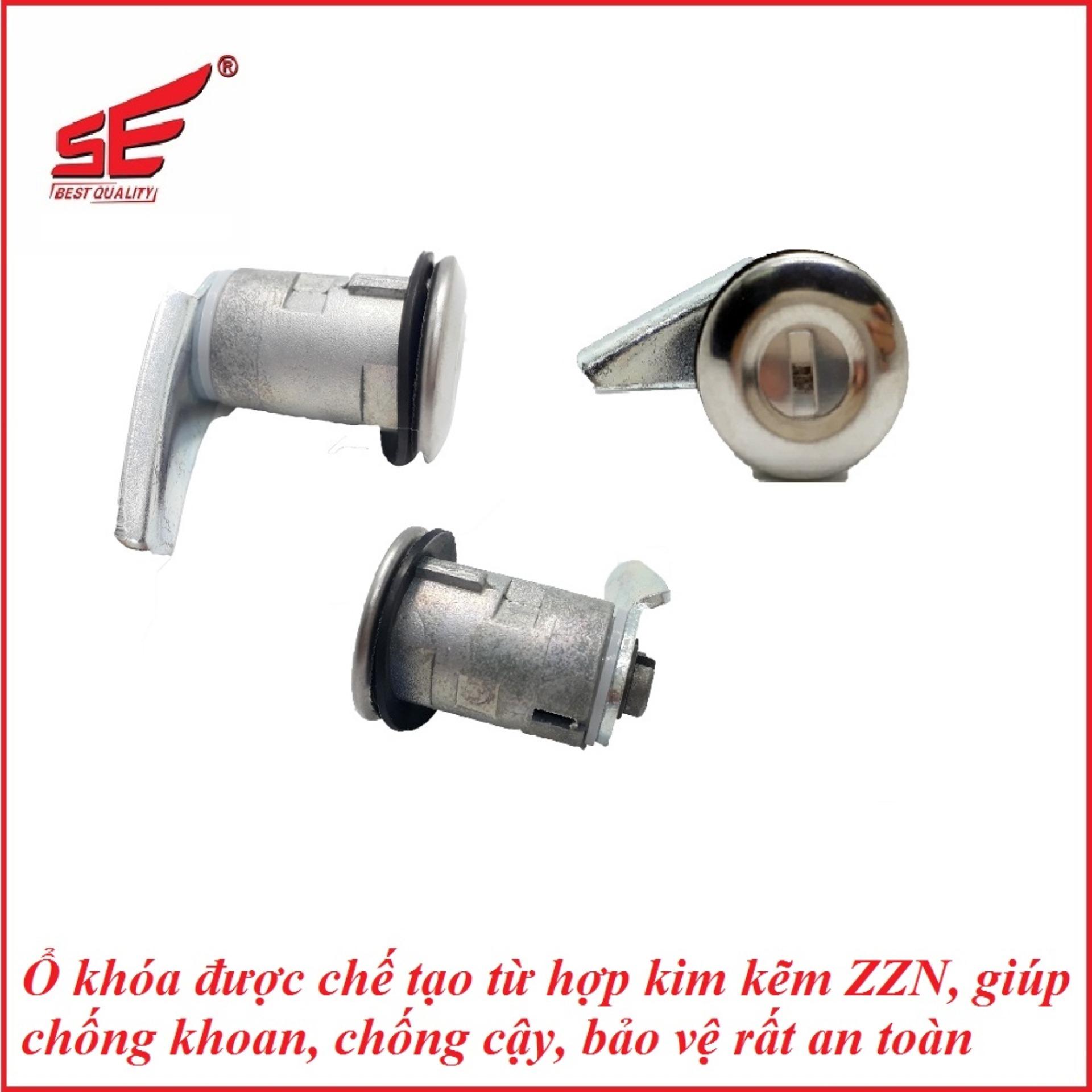 Bộ ổ khóa xe máy FUTURE II 2 cạnh thương hiệu SE ( khóa điện và khóa yên)