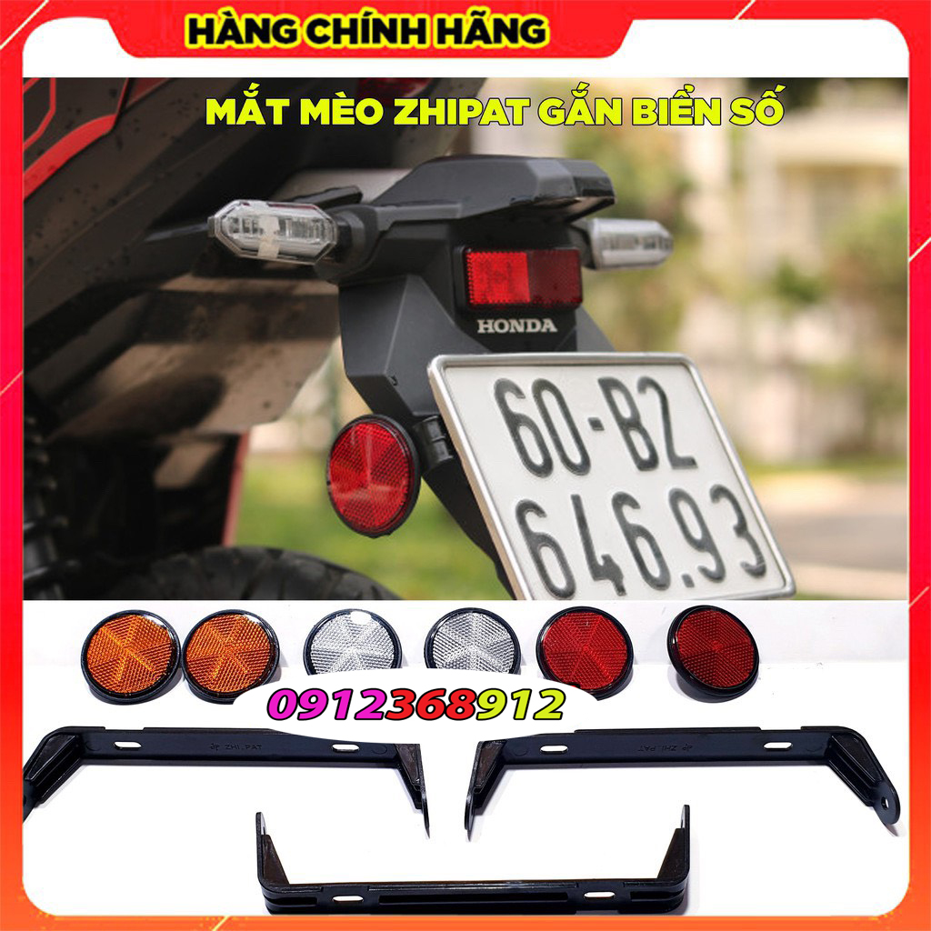 ĐÈN MẮT MÈO PHẢN QUANG ZHIPAT ( GẮN ĐUÔI BIỂN XE)