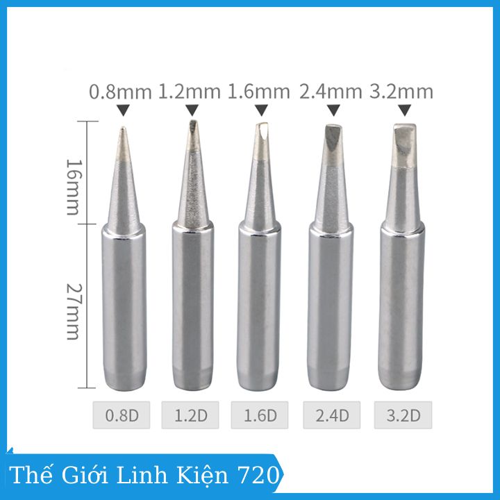 Mũi hàn 900M dùng cho tay máy hàn Hakko 936 / 937