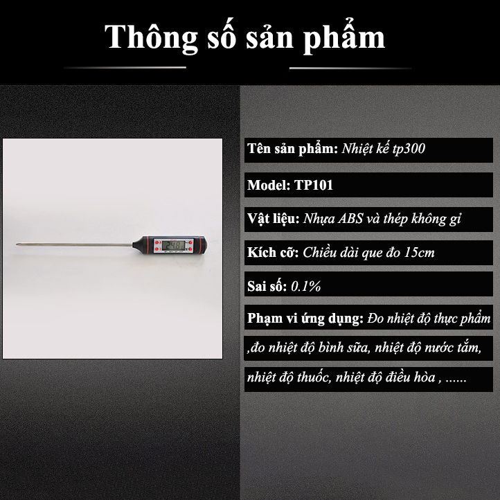 Nhiệt kế đo nhiệt độ nước pha sữa cho các mẹ