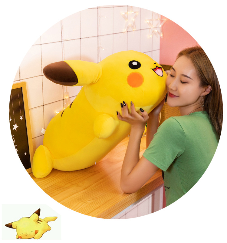 Gấu bông pokemon pikachu nằm dễ thương