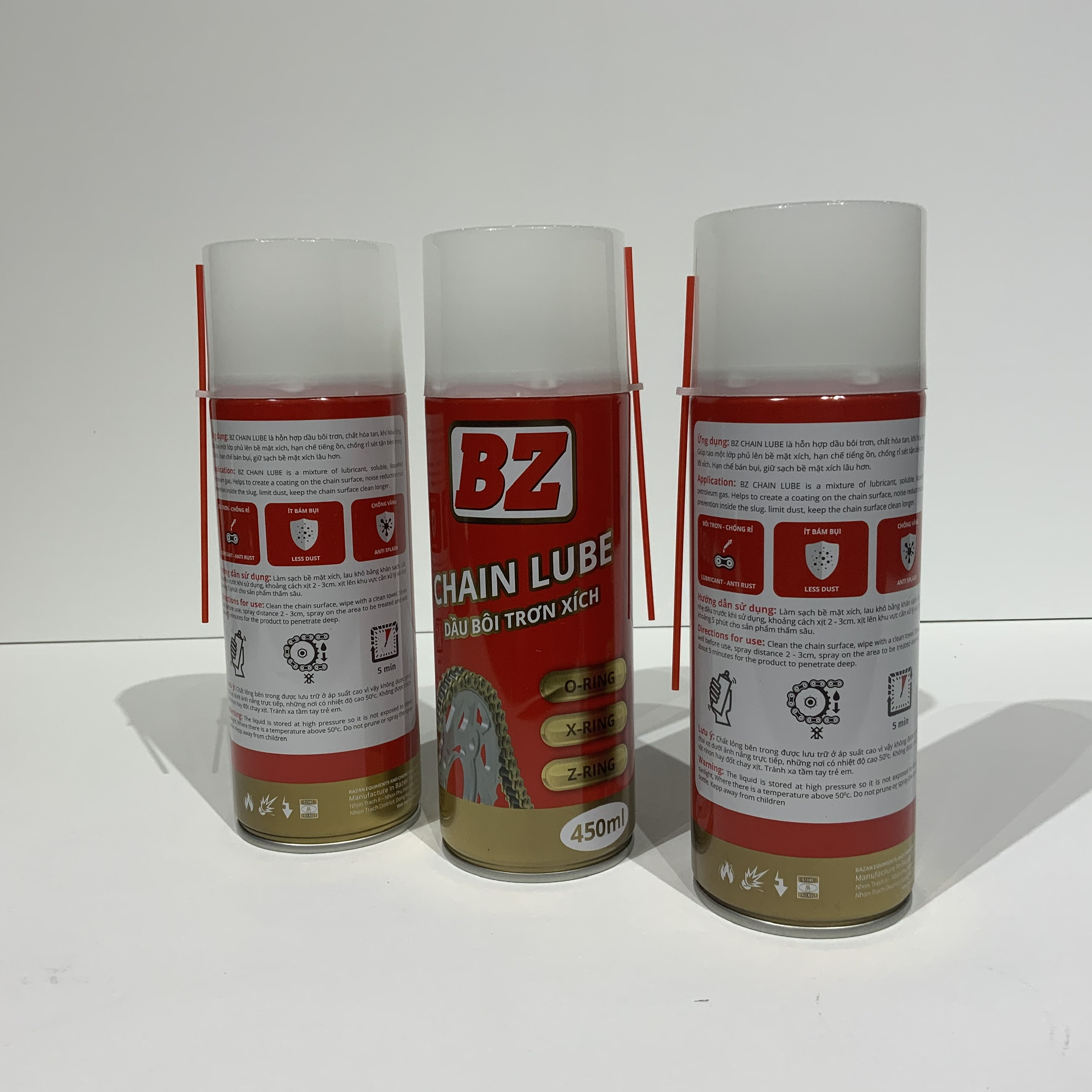 Chai Xịt Dưỡng Sên BZ Chain Lube 450ml