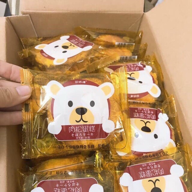 Combo 10 cái bánh ruốc gấu mèo ăn sáng