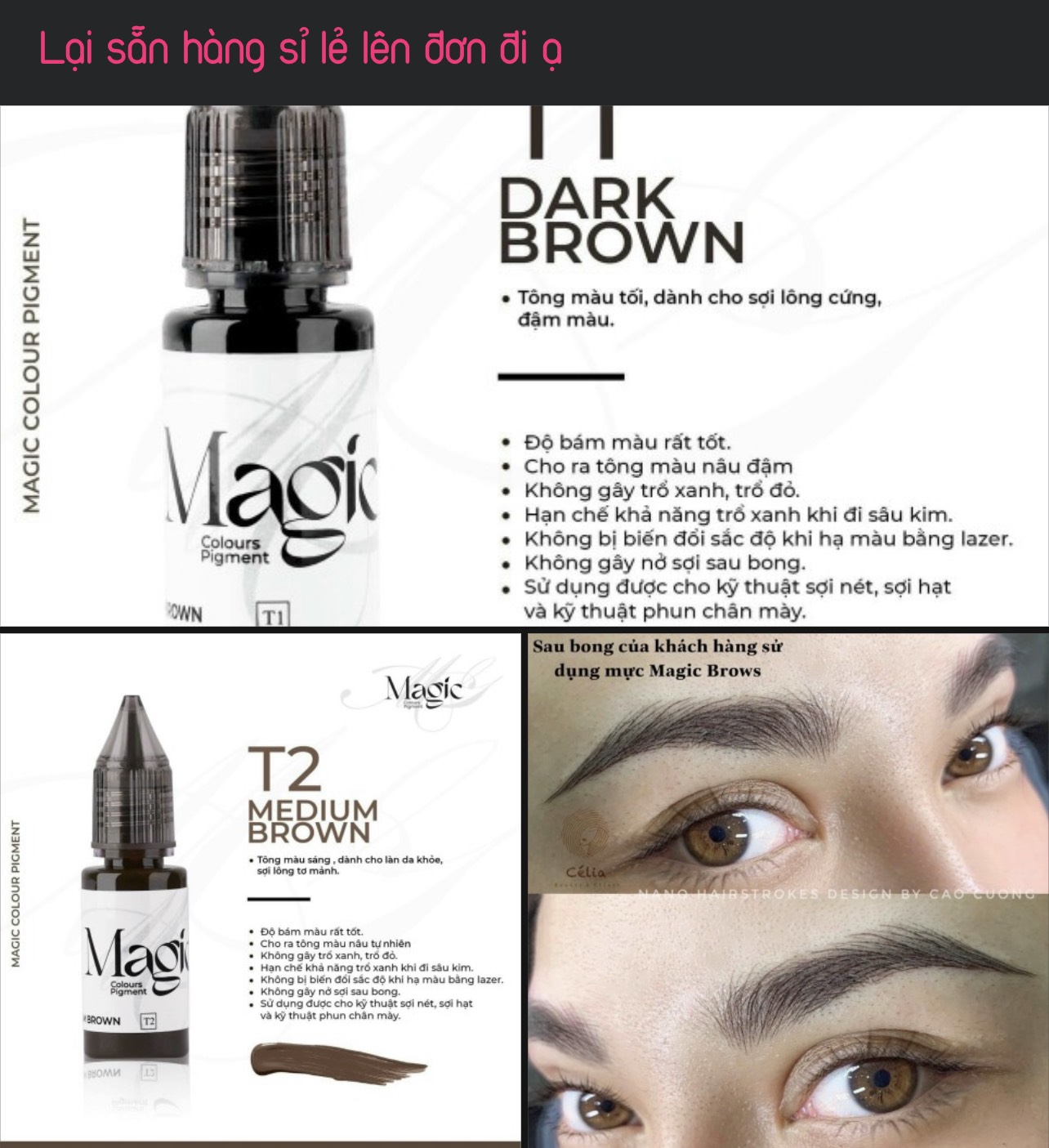 [Chính Hãng] Mực Magic Hương Trà Full Size 10ml, Mini size 3.3ml