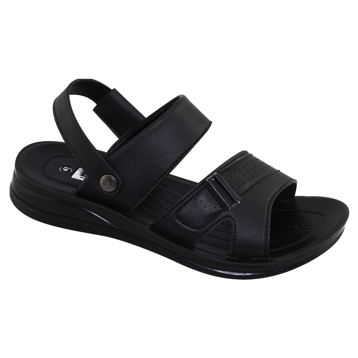 [Hoàn Xu] GIÀY SANDAL QUAI HẬU DA ĐẾ BẰNG NAM BITA'S SUM.96 (ĐEN + NÂU) - BITAS
