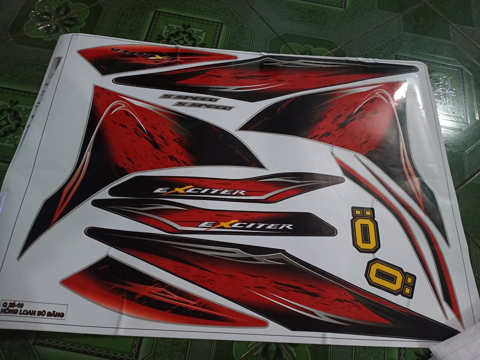 Tem rời ex 135 đỏ đen bạc