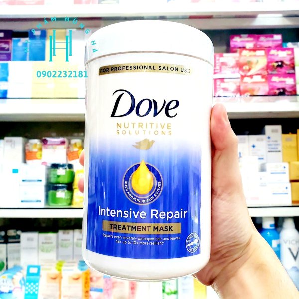 Kem ủ tóc Dove, phục hồi hư tổn, chuyên dụng cho Salon, Dove Nutritive Solutions 900g giá rẻ