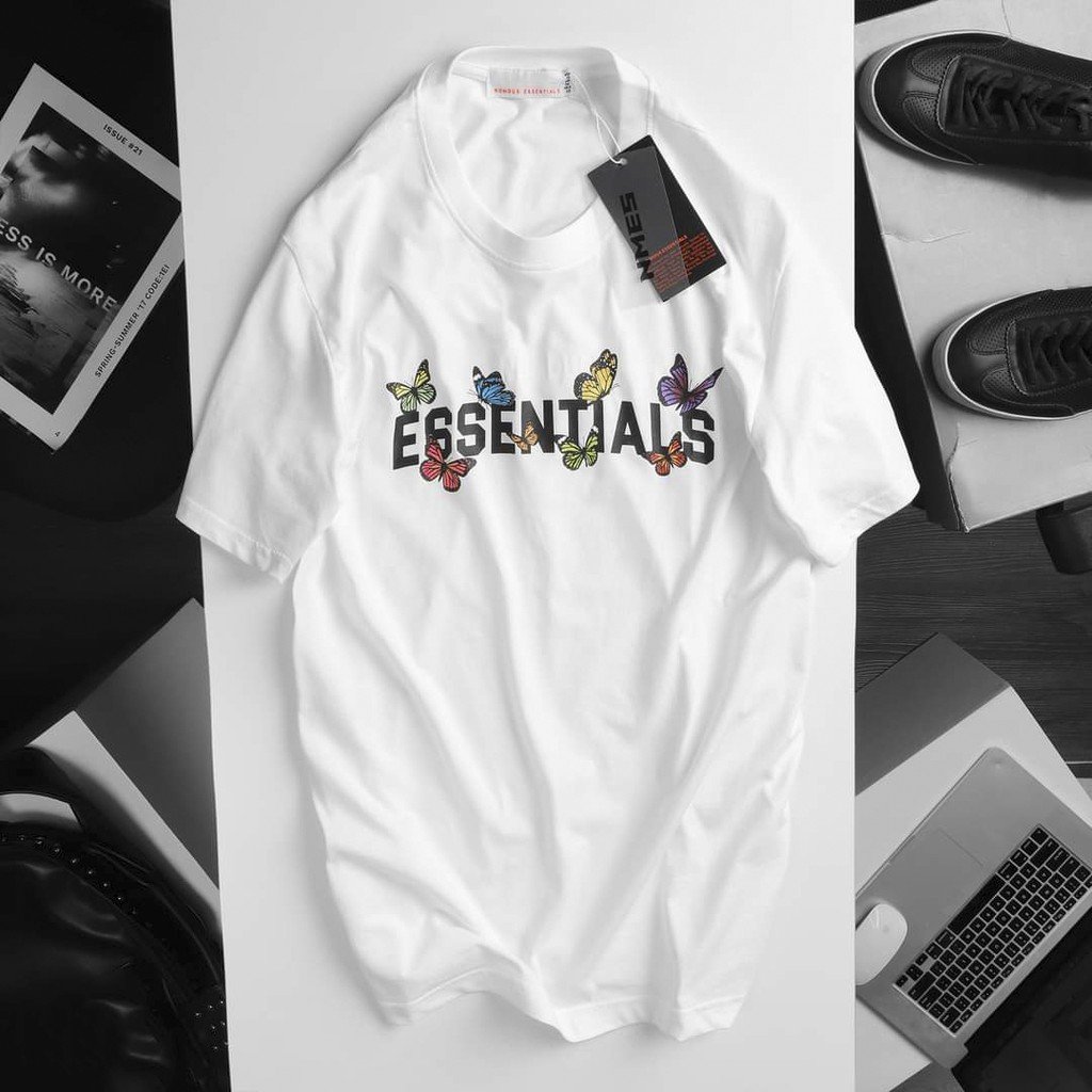 Áo Thun ESSENTIALS Unisex Cổ Tròn Full Size Nam Nữ