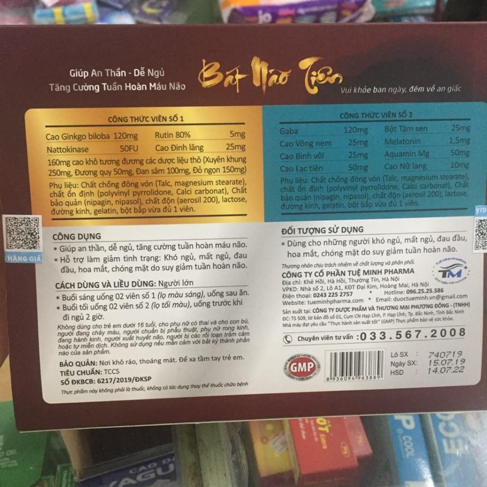 viên uống BÁT NÃO TIÊN