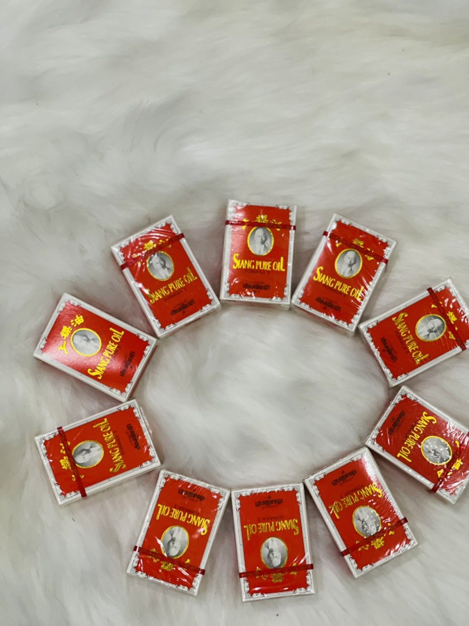 Dầu gió Đỏ Thái Lan SIANG PURE OIL 3cc (chai nhỏ - Loại II)