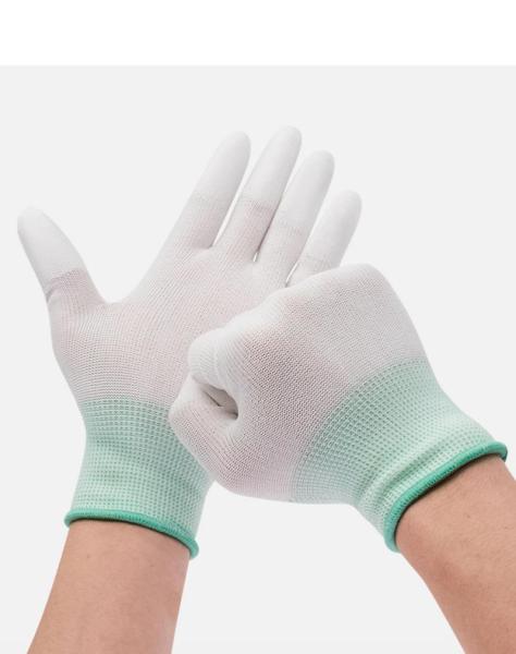 (Chuyên sỉ lẻ) 30 đôi găng tay bảo hộ lao động phủ ngón tay bảo vệ đôi tay thích hợp cho thợ hàn, xây dựng, làm vươn, phòng sạch, linh kiện điện tử, vvaanj hành máy móc
