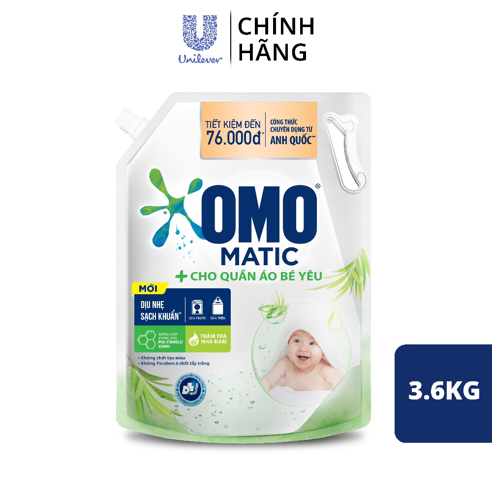 NƯỚC GIẶT OMO MATIC 3,6kg /3,9KG
