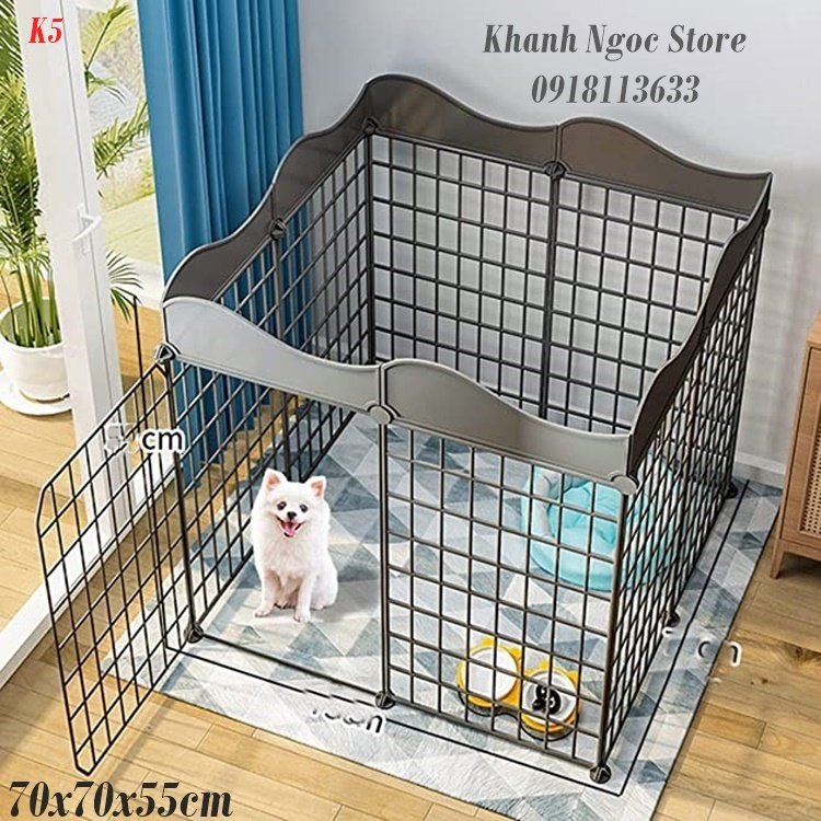 [Sắt Lắp Ghép] Chuồng Quây thú cưng ( dạy thú cưng đi vệ sinh đúng chỗ )