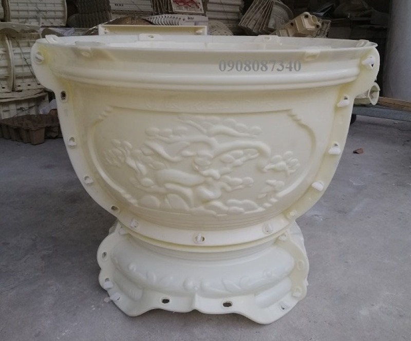 khuôn chậu tròn cây tùng 70cm, cao 40cm
