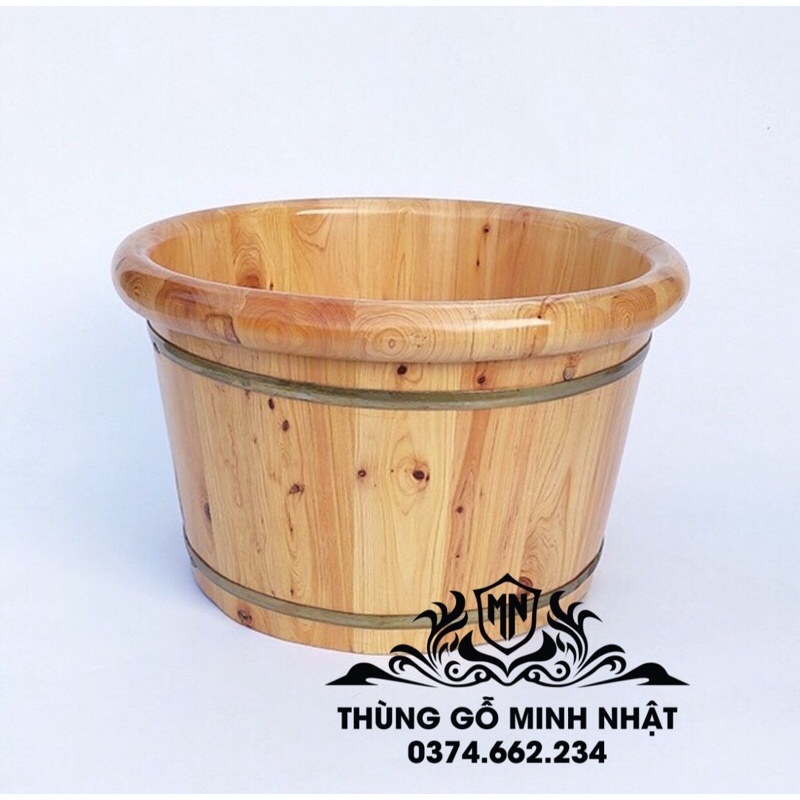 Chậu ngâm chân gỗ tuyết tùng