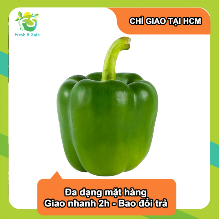 [Chỉ Giao HCM] Ớt Chuông Xanh - trái 150-200g