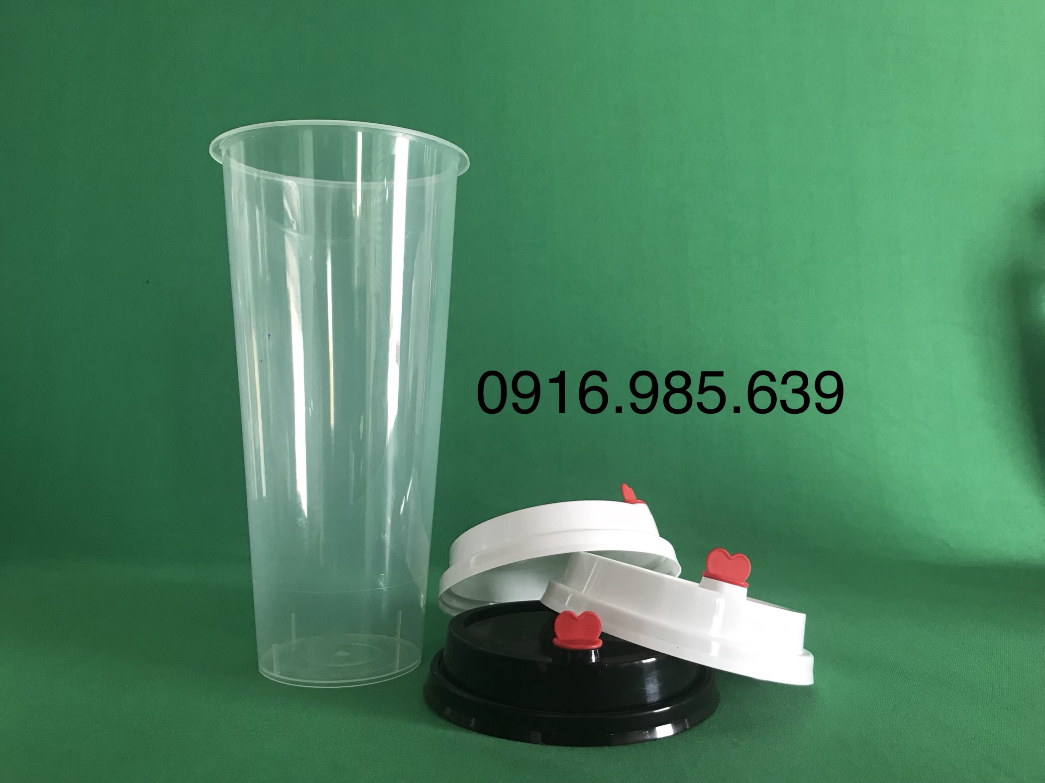 100 CÁI LY NHỰA PP 700ML + NẮP + NÚT TIM