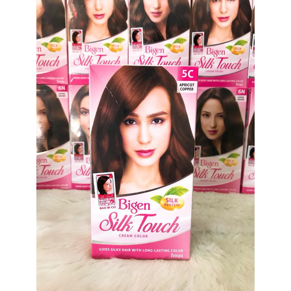 ( Số 5C )Thuốc nhuộm tóc cao cấp Bigen Silk Touch Cream Color nâu đồng