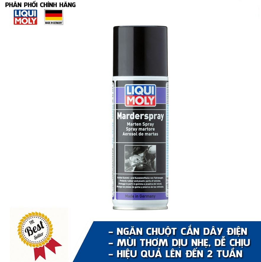 Chai xịt chống chuột, đuổi chuột Liqui Moly 1515 dành cho xe ô tô
